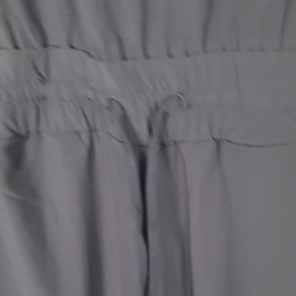 Athleta Avenue Navy Blue V-Neck Wide-Leg Jumpsuit - Picture 6 of 9